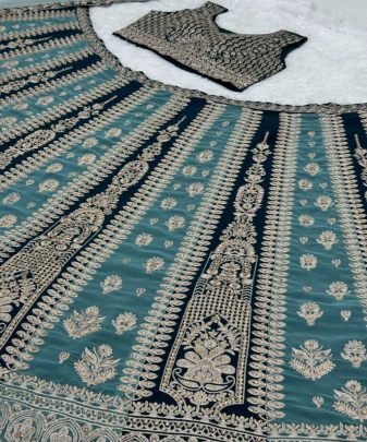 Bridal Wear Heavy Embroidery   Hand Work Lehengas With Dupatta Set