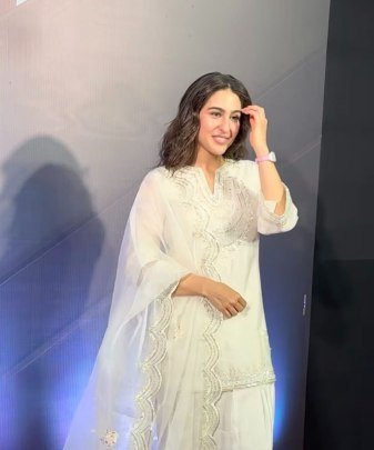 Deisnger Bollywood Special White sara Ali Khan Farshi salwar Suit Set