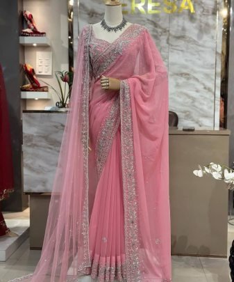 Designer Bridal Wear Dupatta Saree