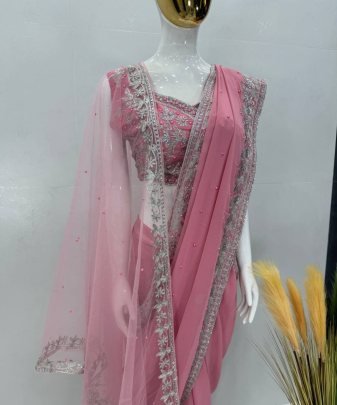 Designer Bridal Wear Dupatta Saree