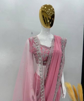 Designer Bridal Wear Dupatta Saree
