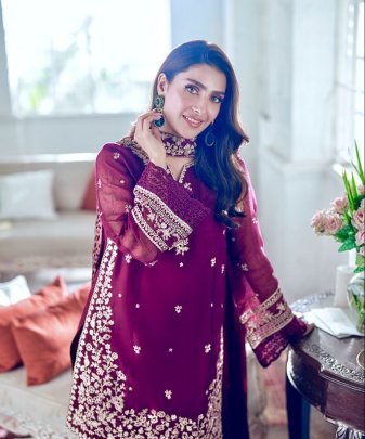 Designer Heavy Franch Crap Embroidered Sequence Work With Fancy Top plazzo Dupatta Set