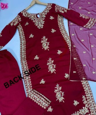 Designer Heavy Party Wear Top With Plazzo