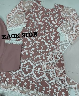 Designer Heavy Soft Net Chine Work With Zipyo Less Fancy Top pent Dupatta Set