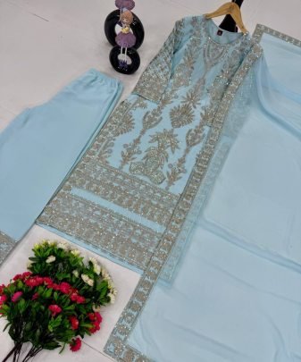 Designer Wear Eid Special Top With Plazzo