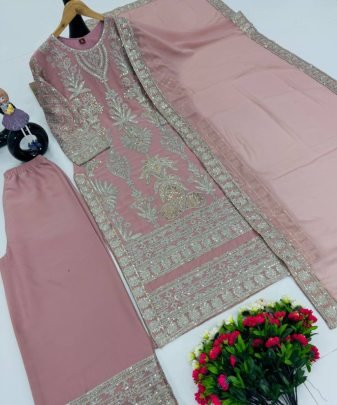 Designer Wear Eid Special Top With Plazzo