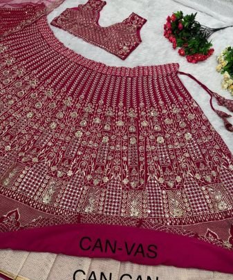 Designer Wear Heavy Embroidered Sequence Work With Real Mirror Work Lehengas Choli With Dupatta