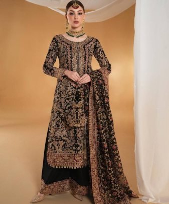 Heavy Eid Special Top  Dupatta With Plazzo