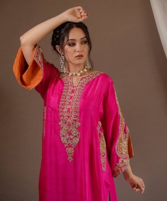 Heavy Eid Special Top  Dupatta With Plazzo