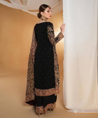 Heavy Eid Special Top  Dupatta With Plazzo