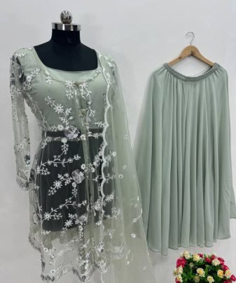 Lunching New Designer Party Wear Fancy 4 Pis Pakistani Set
