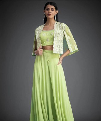 Lunching New Party Wear Koti Blouse Suit Set