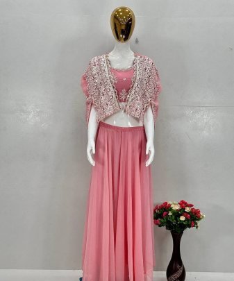 Lunching New Party Wear Koti Blouse Suit Set