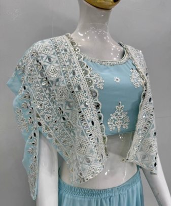 Lunching New Party Wear Koti Blouse Suit Set