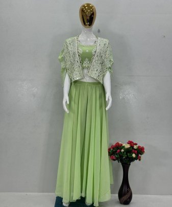 Lunching New Party Wear Koti Blouse Suit Set