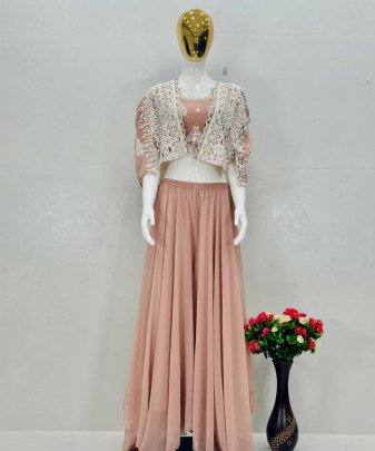 Lunching New Party Wear Koti Blouse Suit Set