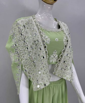 Lunching New Party Wear Koti Blouse Suit Set