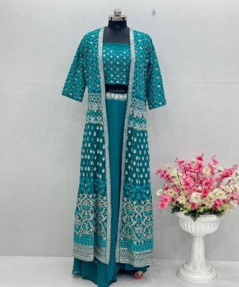 Lunching New Party Wear Lehenga  Koti Blouse Set