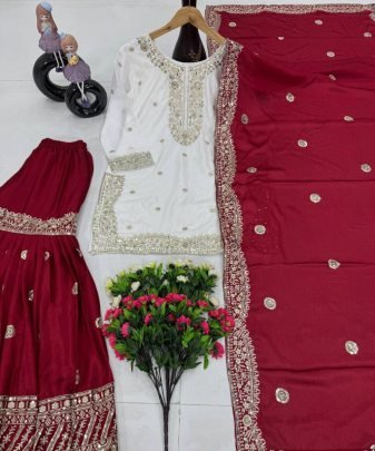 Lunching Party Wear Eid Spacial Sharara Set