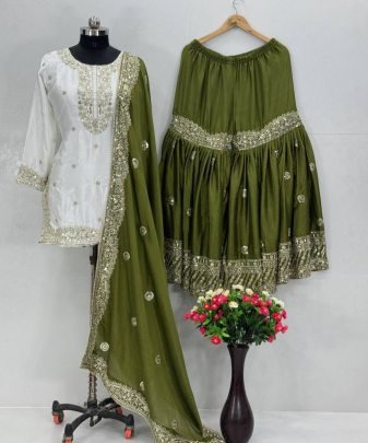 Lunching Party Wear Eid Spacial Sharara Set