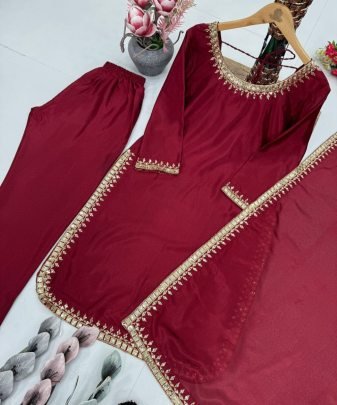 Lunching Party Wear Pakistani 3 Pis Set