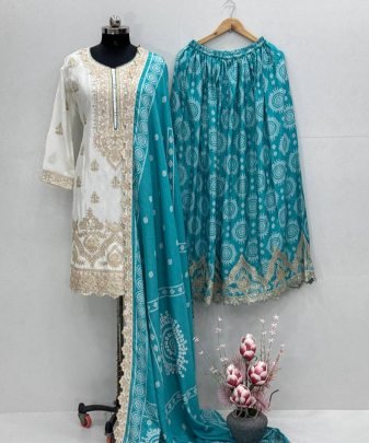 Lunching Party Wear Spacial Sharara Set