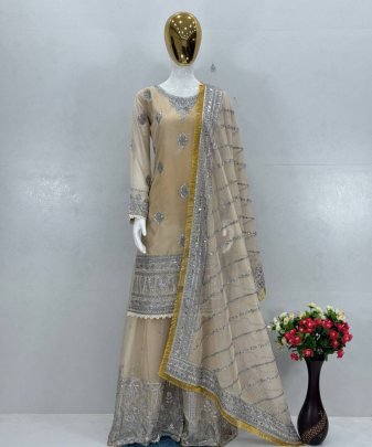 Lunching Party Wear Spacial Sharara Set
