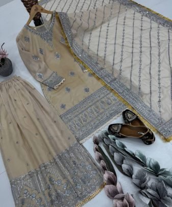 Lunching Party Wear Spacial Sharara Set