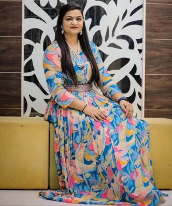 New Designer  alpa Patel  Party Wear Heavy Georgette Printed Gown