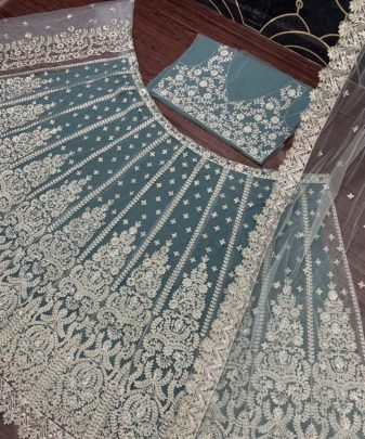 New Designer Bridal Wear Heavy Chine Sequnce Work Lehengas Choli With Dupatta