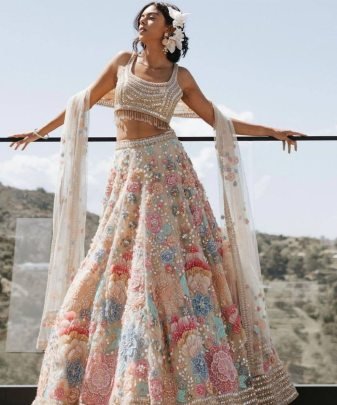 New Designer Bridal Wrat Heavy Work Lehengas With Dupatta