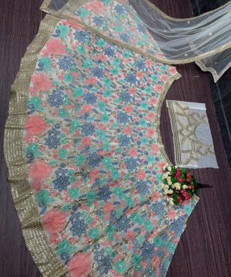 New Designer Bridal Wrat Heavy Work Lehengas With Dupatta