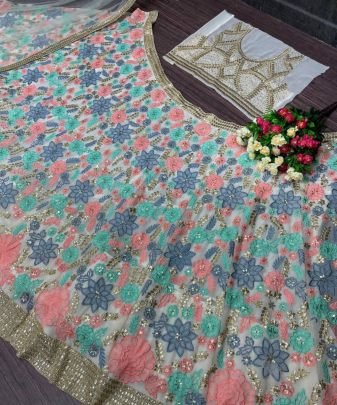 New Designer Bridal Wrat Heavy Work Lehengas With Dupatta