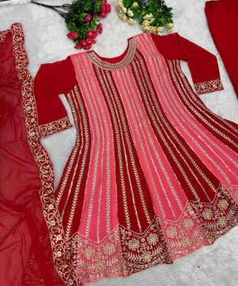 New Designer Embroidery Sequences Work Top With Palazzo