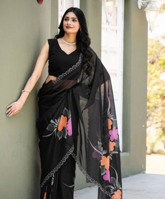 New Designer Fancy  Digital  Print With Hot Fix Chiroshki Dimond