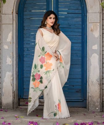 New Designer Fancy  Digital  Print With Hot Fix Chiroshki Dimond