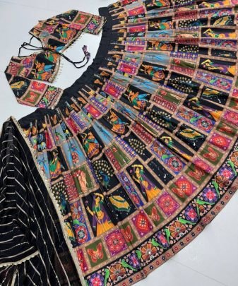 New Designer Fancy Digital Print With Real Mirror Hand Work Lehenga Choli