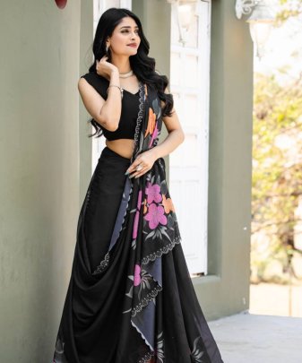 New Designer Fancy  Digital  Print With Hot Fix Chiroshki Dimond