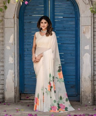 New Designer Fancy  Digital  Print With Hot Fix Chiroshki Dimond