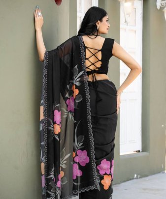 New Designer Fancy  Digital  Print With Hot Fix Chiroshki Dimond