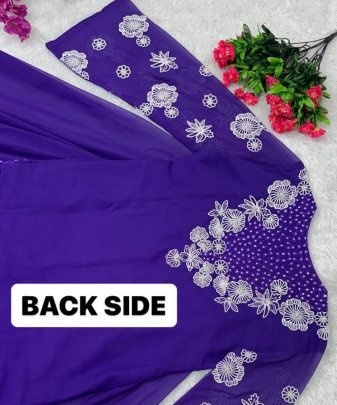 New Designer Heavy Embroidery Coding Work With Peral Hand  Work Top