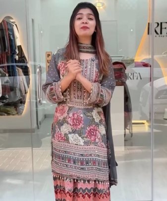 New Designer Heavy Fuax Georgette Digital Print Hand Work Salwar Suit