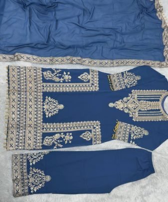 New Designer Heavy Fuax Georgette Pakishtani Suit Set