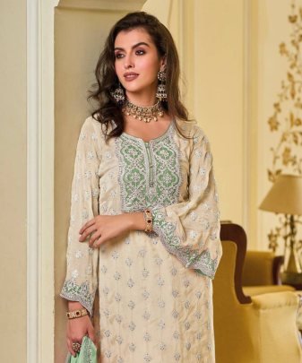 New Designer Heavy Fuax Georgette Pakishtani Suit Set