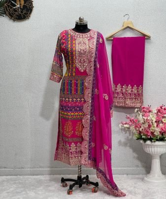 New Designer Heavy Fuax Georgette Pakistani  Suit