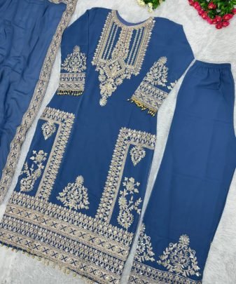 New Designer Heavy Fuax Georgette Pakishtani Suit Set