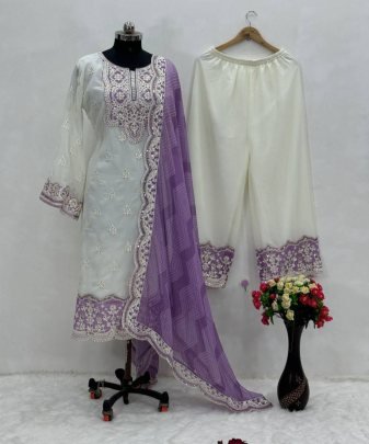 New Designer Heavy Fuax Georgette Pakishtani Suit Set