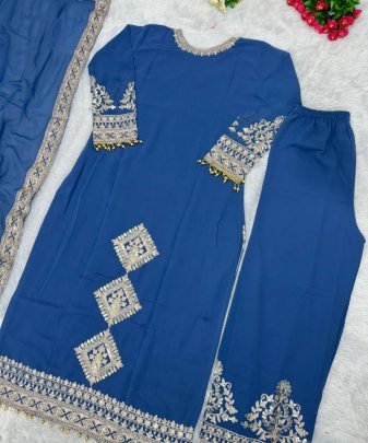 New Designer Heavy Fuax Georgette Pakishtani Suit Set