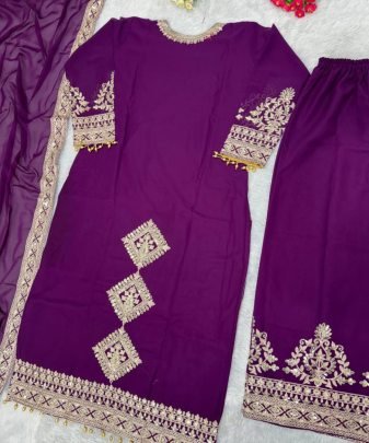 New Designer Heavy Fuax Georgette Pakishtani Suit Set