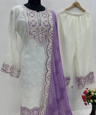 New Designer Heavy Fuax Georgette Pakishtani Suit Set